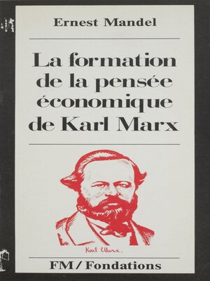 cover image of La formation de la pensée économique de Karl Marx